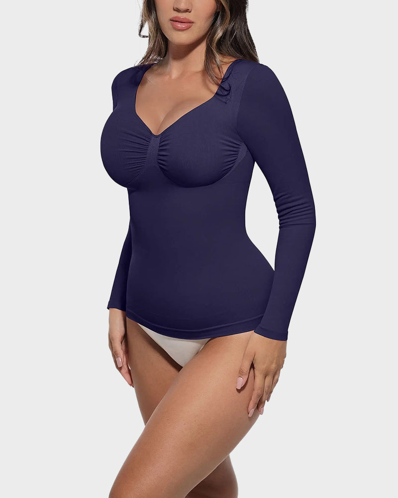 Seamless Long Sleeve Shaping Top