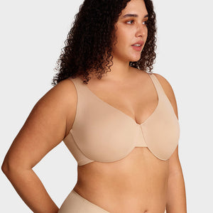 Underwire Adjustable Deep V-neck Bra