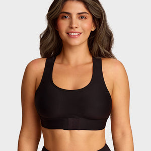 Front Closure Cross-Back Wireless Posture Bra