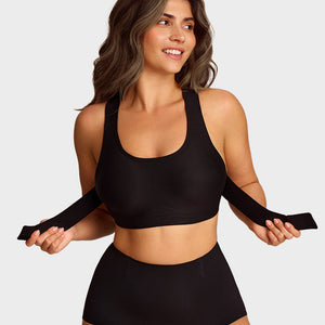 Front Closure Cross-Back Wireless Posture Bra