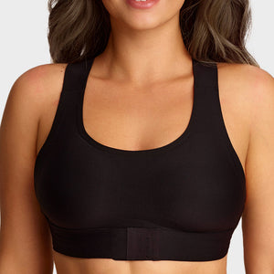 Front Closure Cross-Back Wireless Posture Bra