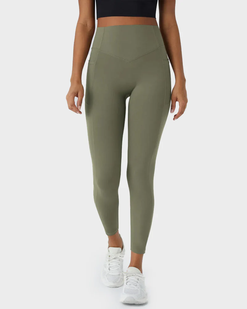 Tummy Control Butt-Lifting Training Leggings with Pockets