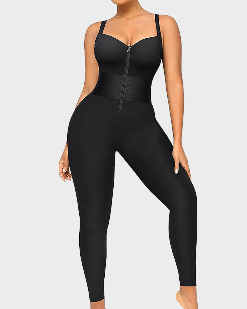 Athletic Bodycon Shapewear Romper