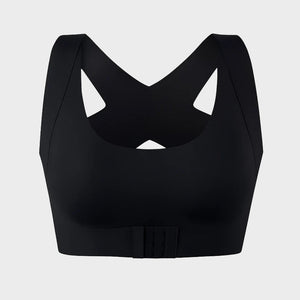Front Closure Cross-Back Wireless Posture Bra