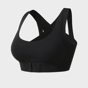 Front Closure Cross-Back Wireless Posture Bra