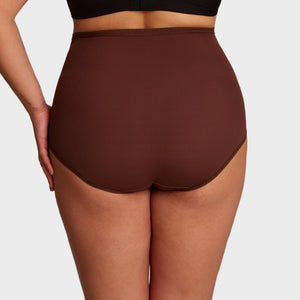 Plus-Size High-Waist Cross Tummy Control Panties (5 Pack)