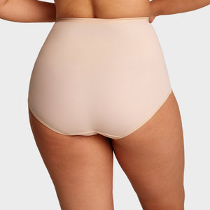 Plus-Size High-Waist Cross Tummy Control Panties (5 Pack)
