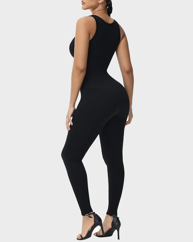 Reversible High Neck & Square Neck Jumpsuit