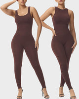 Reversible High Neck & Square Neck Jumpsuit