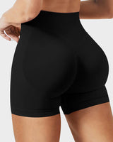 Sculpting High-Waist Seamless Shorts with Scrunch Butt Lift