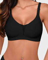 Seamless Mesh Panel Invisible Thin Bra