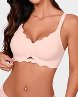 Seamless Wireless Scalloped Edge Jelly Bra
