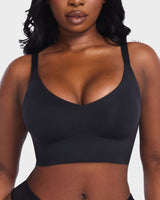 Wireless V-Neck Back & Side Smoothing Bra