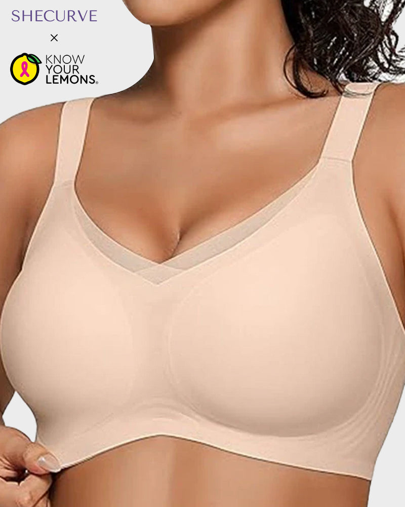 Womens Wireless Bras V Mesh Comfortable Bralette Supportive