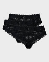 Floral Lace Seamless Brief Panty (3 Pack)